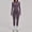 Purple, variant on 2 Piece Workout Sets for Women Zip Up Long Sleeve Jacket Seamless High Waist Leggings Yoga Outfits
