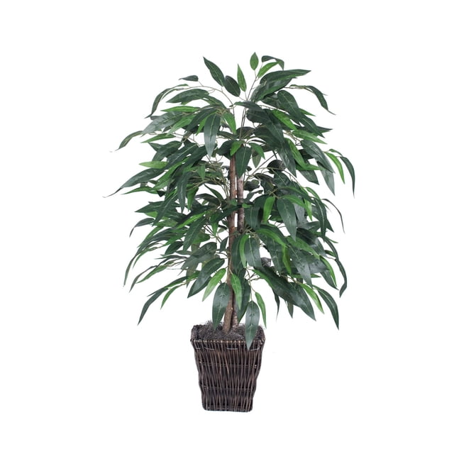 Arbusto de mango artificial Vickerman Everyday de 4 pies con cesta de sauce