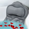 thumbnail image 1 of Almohada de baño para bañera con fuertes ventosas antideslizantes y cómoda almohada de baño 3D AirMesh para mujeres y hombres, 1 of 5