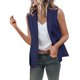 thumbnail image 1 of Hanzidakd - Cárdigan de verano para mujer, chaleco, abrigo, blazer informal, abierto, sin mangas, para trabajo, oficina, chaquetas, blazers, suéteres, tops, 1 of 6