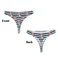 thumbnail image 3 of Balery Popcorn Tangas de Algodón para Mujer con Estampado – Ropa Interior Sexy, Transpirable, G-string-X-Small, 3 of 6