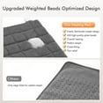 thumbnail image 4 of 18"x33" Weighted Heating Pad for Full Body Relief, 4lb Extra Weight, 6 Heat Levels, 2H Auto-off, Gray, 4 of 10