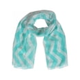 thumbnail image 1 of Womens Chevron Light Scarf - Turquoise, 1 of 1