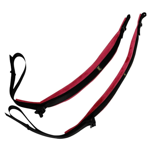 Correas de arnés para acordeón, 1 par, correas acolchadas para acordeones rojo