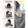 thumbnail image 3 of Travel Pillow for Airplanes with 360 Head Support,Memory Foam 2-in-1 Neck Pillow Airplane,Travel Neck Pillow with Storage Bag,Adjustable Clasp for Travel,Home,Office,and Gaming, 3 of 14