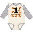 thumbnail image 3 of Inktastic 1st Birthday Basketball Boys or Girls Long Sleeve Baby Bodysuit, 3 of 5
