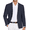 Navy Blue, variant on COOFANDY Men's Casual Blazer Lightweight Slim Fit Suit Jacket Two Button Cotton Sport Coats