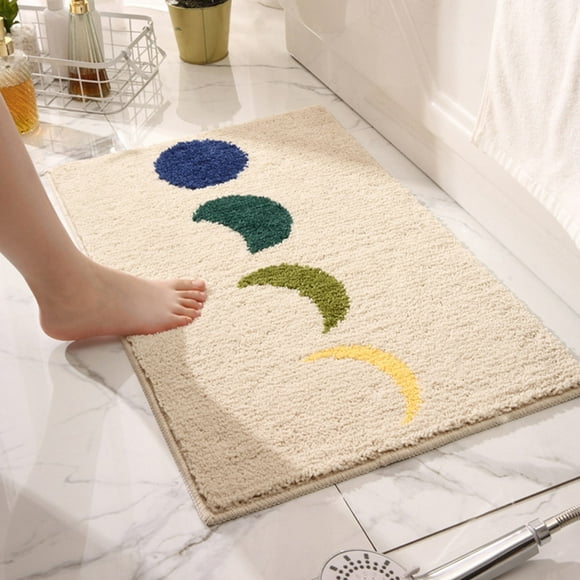 Summer Savings Home Cleaning, Bathroom Rugs, Soft and Absorbent Microfiber Bath Rugs, Non-Slip Shower Carpet, Machine Wash Dry, Bath Mats for Bathroom Floor, Tub and Shower