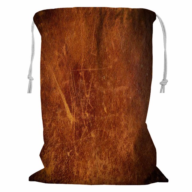 Cesta de Almacenamiento ABPHQTO con Bordes Oscuros y Textura de Cuero Envejecido 60x80 cm