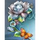 thumbnail image 1 of Cuadros Decorativos 5D DIY rosas taladro redondo completo diamante pintura arte Kit ilustraciones hogar pared decoración Ehuebsd Nuevos Originales, 1 of 6