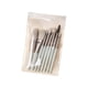 thumbnail image 3 of Fiudx Mini Pinceles, Juego de 8 Pinceles de Pelotón Sintético Suave, Elegante Bolsa de Viaje Incluida, Mangos Abs Resistentes, Maquillaje Artístico, Ideal para Usar En Casa, Oficina o Viajes, Regalo, 3 of 5