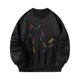 thumbnail image 3 of Sudadera de mujer Sudadera con cuello redondo Estampado gráfico Tops sueltos Sudadera suave Ropa deportiva para ir de compras Deportes Oficina , SG, 3 of 10