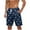 Navy, variant on ZCFZJW Hawaiian Swim Trunks for Men Big and Tall Regular Fit Tropical Print Summer Bathing Suits Lightweight Casual Drawstring Elastic Waist Beach Shorts iwth Pockets Blue XXXXXL