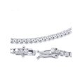 thumbnail image 3 of 3ct. Round Cut Diamond Tennis Bracelet In 14k White Gold 7", 3 of 4
