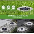 thumbnail image 4 of Lampara solar exterior led de suelo para exteriores a prueba de agua, cada una con 16 LED, blanco frío, 8 piezas, 4 of 4