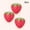 Red, variant on 3pcs Strawberry Paper Lanterns - Pink Red Hanging Decorations for Birthday Party, Summer Themed Events, Indoor Outdoor Festive Supplies