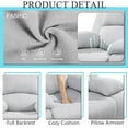 thumbnail image 2 of Golden Furniture Fabric Recliner Chair for Living Room, Grey White Double Recliner Chair for Living Room/Office/Theater Seating/Rv Seating, 2 of 5