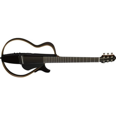 Yamaha SLG200S Steel String Silent Acoustic Electric Guitar Trans, Black