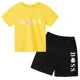 thumbnail image 5 of Ropa de marca para niños de 3 a 13 años, conjunto de 2 piezas de camiseta y pantalones cortos de algodón de manga corta con estampado para niño o niña, conjunto deportivo y de ocio, 5 of 5