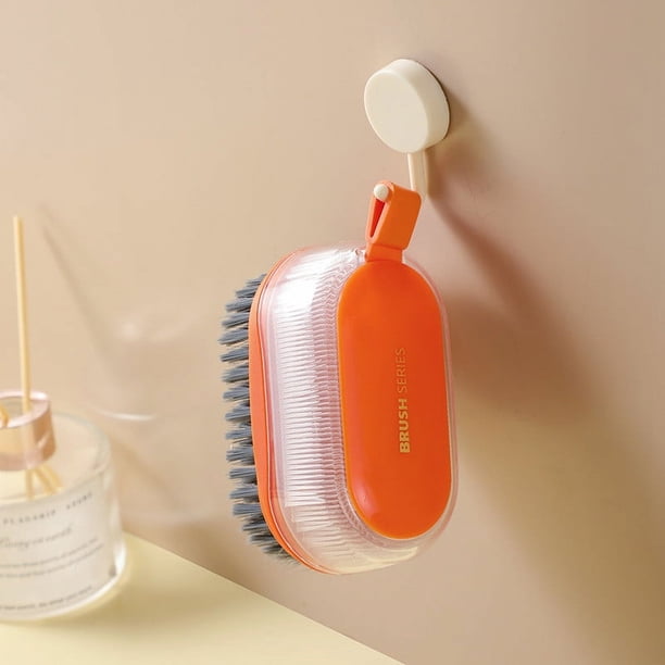 Xihbxyly Cepillo de Cerdas Suaves Multifuncional, Mango Ergonómico, Cerdas Duraderas para Fregado Profundo, Limpiador Eficiente de Azulejos y Zapatos, Ideal para Lavar La Ropa En Casa y El Baño, Agar