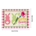 thumbnail image 3 of OUSITAID Cute Placemat Dining Table Cloth Tablecloths Decoration Easter Egg Waterproof Burlap 42*32cm Multicolored For Kitchen, 3 of 15