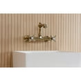 thumbnail image 3 of Kingston Brass KS7253AX English Country Double-Handle 2-Hole Wall Mount Bathroom Faucet in Antique Brass, 3 of 8