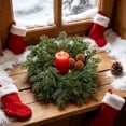 thumbnail image 7 of YOTQUSKI Mini Garland Wreath, Candle Ring Wreath, Durable Artificial Leaves, Used for Candlesticks, Ring Boxes, Aromatherapy Decoration, 7 of 7
