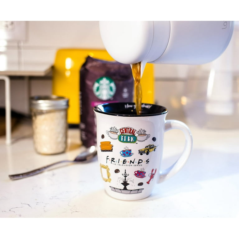 Friends Mugs - Friends Logo Icon Toss 16oz Wide Rim Ceramic Mug FRI3012 -  Friends TV Show Shop