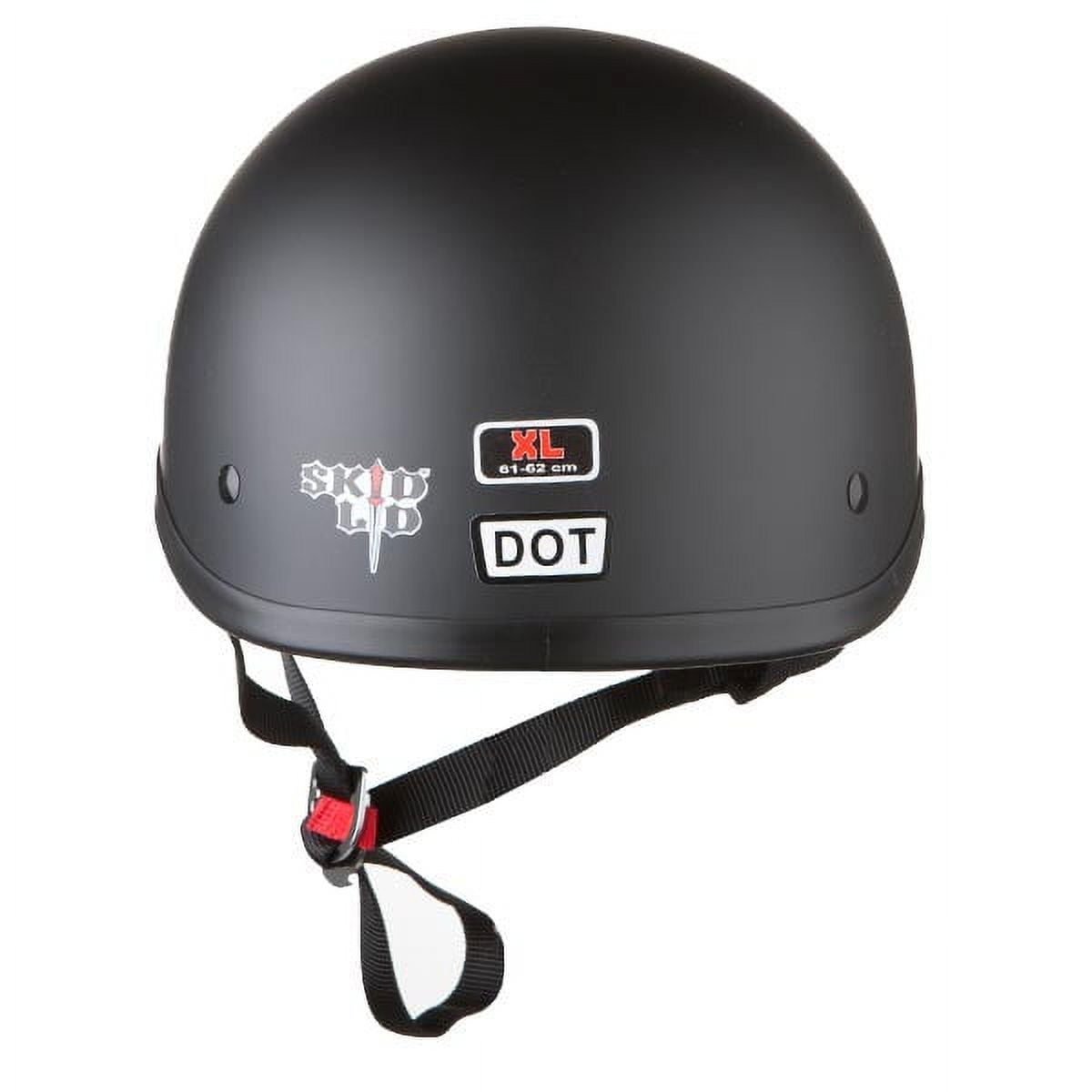 Skid Lid Flat Black Half Helmet XS - Walmart.com