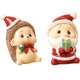thumbnail image 1 of Presente navideño de resina para las fiestas, decoraciones navideñas de mesa de invierno para interiores y exhibiciones o alféizares de ventanas, 1 of 5