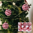 thumbnail image 3 of Vrorvz 6 Pack Christmas Hanging Ornaments with Keywords Shatterproof and Long Lasting for Festive Indoor Tree Decor 2.4in Red, 3 of 5