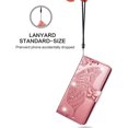 thumbnail image 2 of Wallet Case for Xiaomi Redmi Note 10 4G(Not 5G) with 3D Butterfly Embossing Slim Flip PU Leather Magnetic Closure Credit Card Slots Holder Cover for Redmi Note 10S HZD Rhinestone Rose Gold, 2 of 14