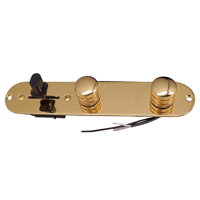 thinsony Plaque de Contrôle Pré-Câblée pour Guitare Électrique Garde-Boue TG Doré