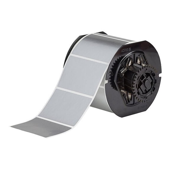 Brady Pre-Cut Label Stock Roll, Gray, Satin B33-19-413