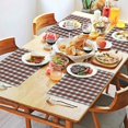 thumbnail image 5 of Placemats Set Of 4 Linen Machine Washable Table Placemats Christmas Red Green Grid Plaid Place Mats for Dining Table Kitchen, 5 of 7