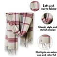 thumbnail image 3 of Bufanda grande de celosía cálida de invierno con rejilla grande y Mantón largo de moda, 3 of 5