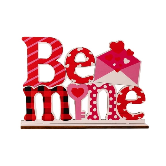 chaungfeng Valentine's Day Decorations, Romantic Tabletop Centerpiece Signs Love Wooden Table Sign, Valentines Decorations for Home Decor Gift Dining Room Table Wedding Anniversary Party