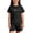 Black&&100, variant on CONROSES Toddler Girls Casual Clothes Set Letter Graphic Y2K Short Sleeve T Shirts Shorts Outfits for Kids, Sizes 5-6 Years