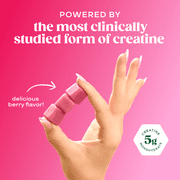 Bloom Berry Boost Creatine Gummies, 36 Gummies, 12 Servings