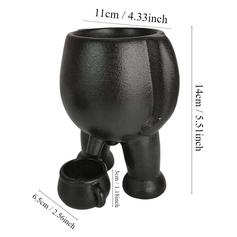 Peeing Flower Pot,Peeing Plant Pot,Novelty Planter Pots,Funny Vase Planter,Creative Garden Statue Pot Resin Crafted Home Decor