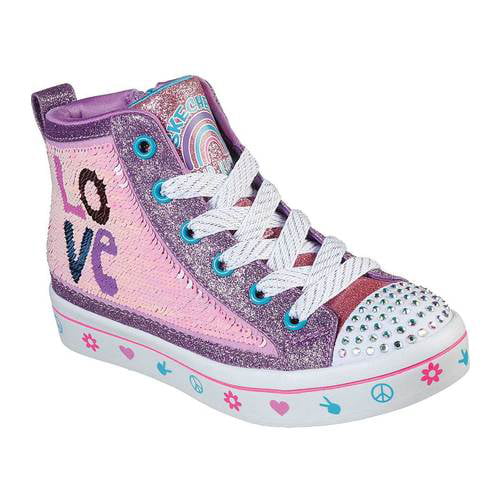 Korridor Hals Afskedigelse Girls' Skechers Twinkle Toes Twi-Lites 2.0 Lilac Love Sneaker - Walmart.com