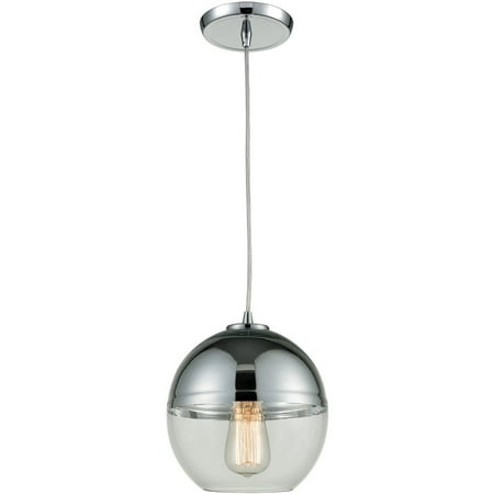 

Pendants 1 Light Fixtures With Polished Chrome Finish Glass/Metal Material Medium Bulb 8