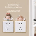 thumbnail image 3 of 3D Angel Cartoon Light Switch Sticker - Solid Resin Wall Paste for Creative Home Wall Decoration Frameless Switch Paste Wall Switch Board Decoration, 3 of 7