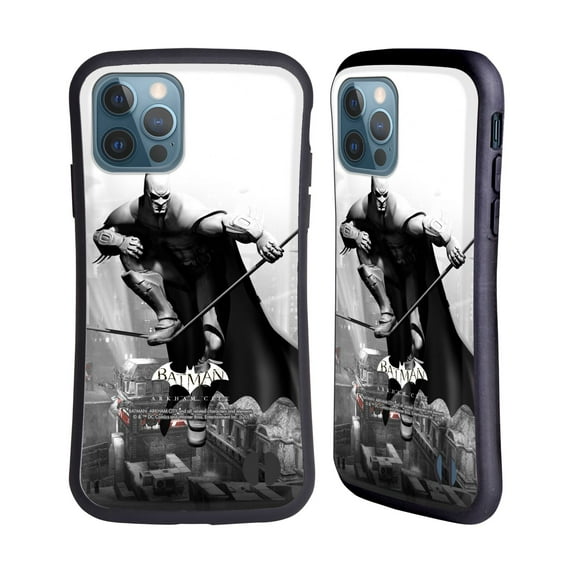 Head Case Designs Officially Licensed Batman Arkham City Key Art Comic Book Cover Hybrid Case Compatible with Apple iPhone 12 / iPhone 12 Pro
