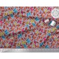 thumbnail image 2 of Soimoi Rayon Crepe Fabric Texture & Butterfly Print Fabric by Yard 46 Inch Wide, 2 of 3