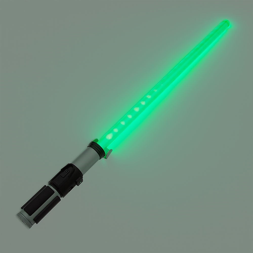 Disney Star Wars Yoda Green Electronic Lightsaber Motion Sensor Sound Effects 