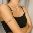 thumbnail image 3 of de para mujer, cadena de abierto Sun Moon, brazalete de moda simple brilnte para fiesta en verano, Zulema Pulsera de brazo, 3 of 7