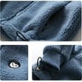 thumbnail image 4 of YOUI-GIFTS Toddler Kids Fleece Jacket Winter Warm Coat Zipper Long Sleeve Outerwear, 4 of 6