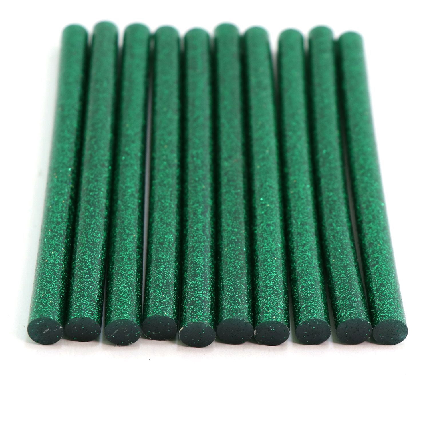725M4GGREEN Mini Size 4" Green Color Glitter Hot Glue Stick - 25 lb Box