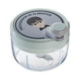thumbnail image 2 of Ludlz 200/400ML Manual Garlic Chopper Food Processor Rust-Resistant Stainless Steel Blade Easy to Rotate Versatile Chopper for Garlic Meat Nuts Veggies, 2 of 8